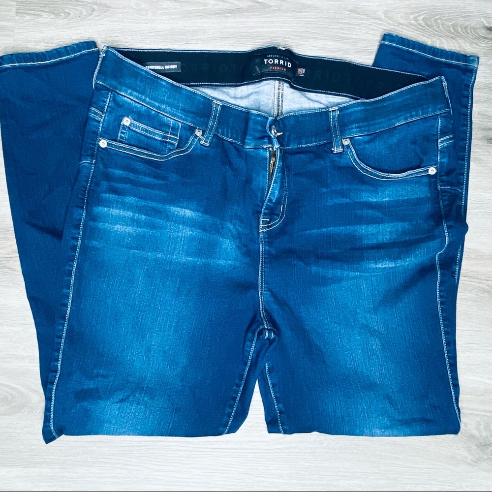 Torrid Bombshell Skinny Dark Wash Jeans